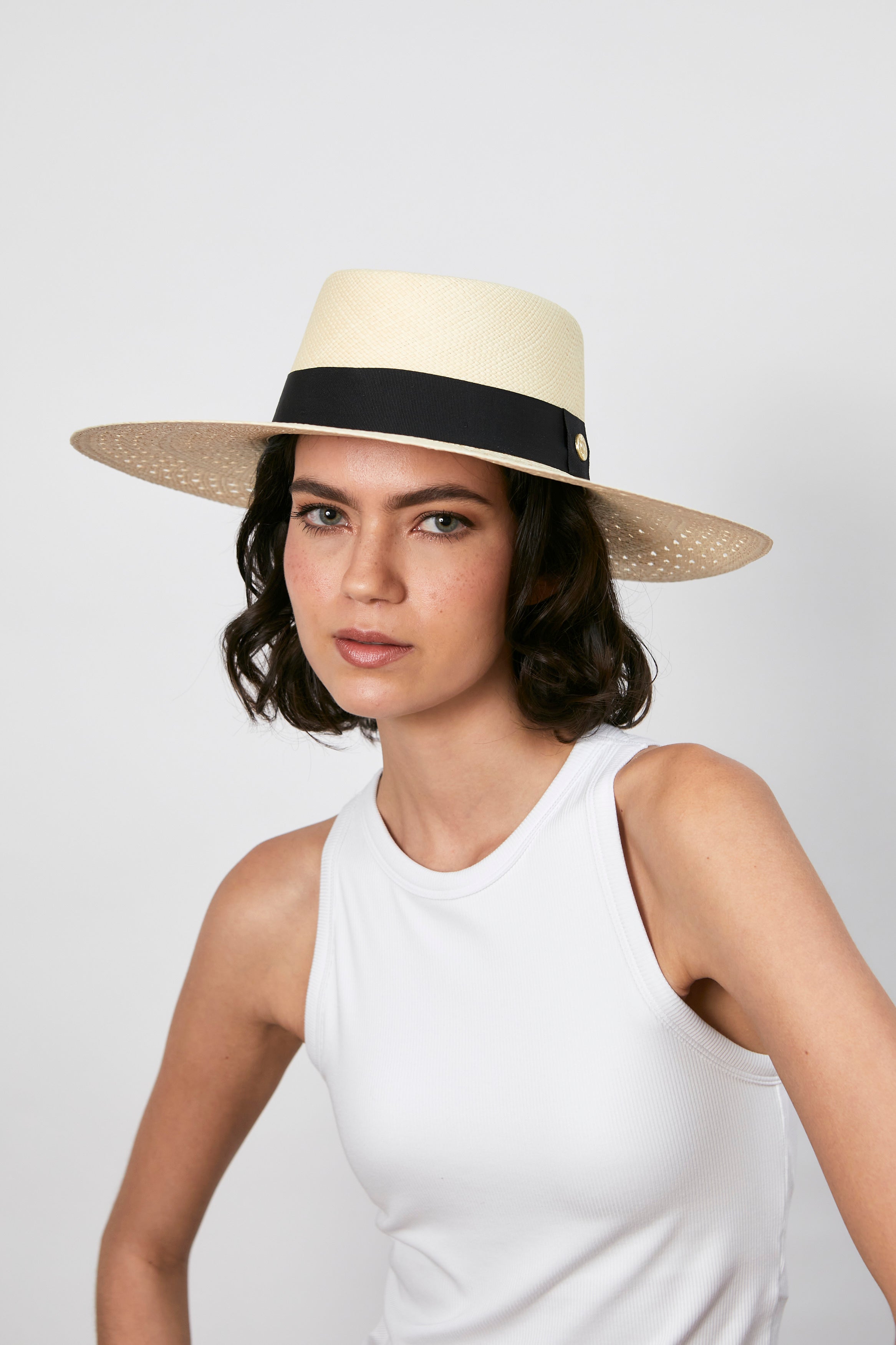 Bruna - Boater hat