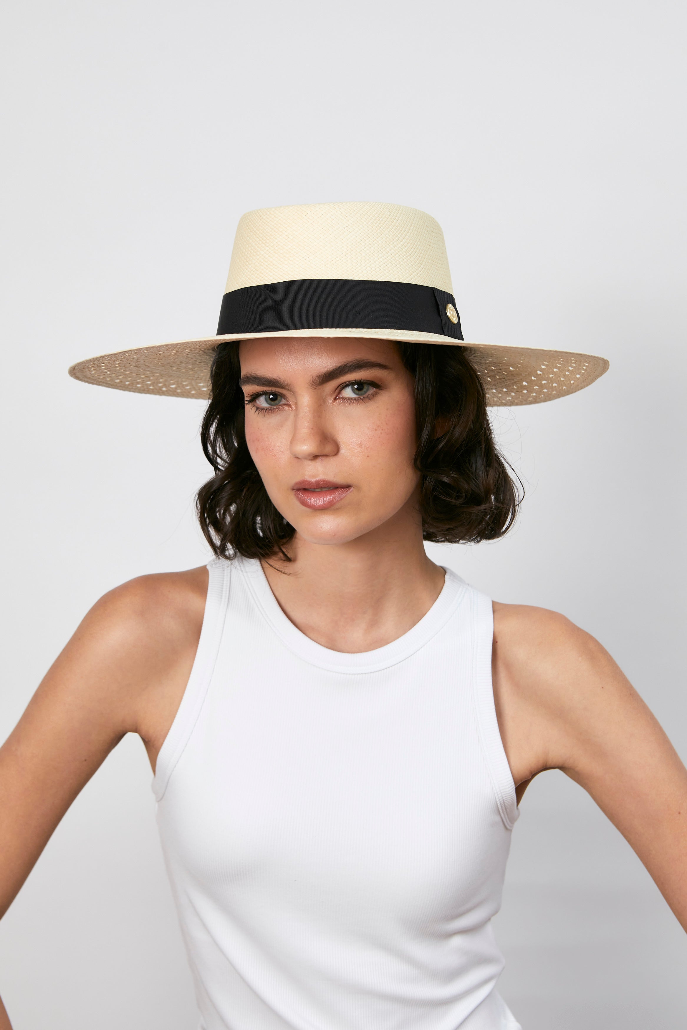 Bruna - Boater hat