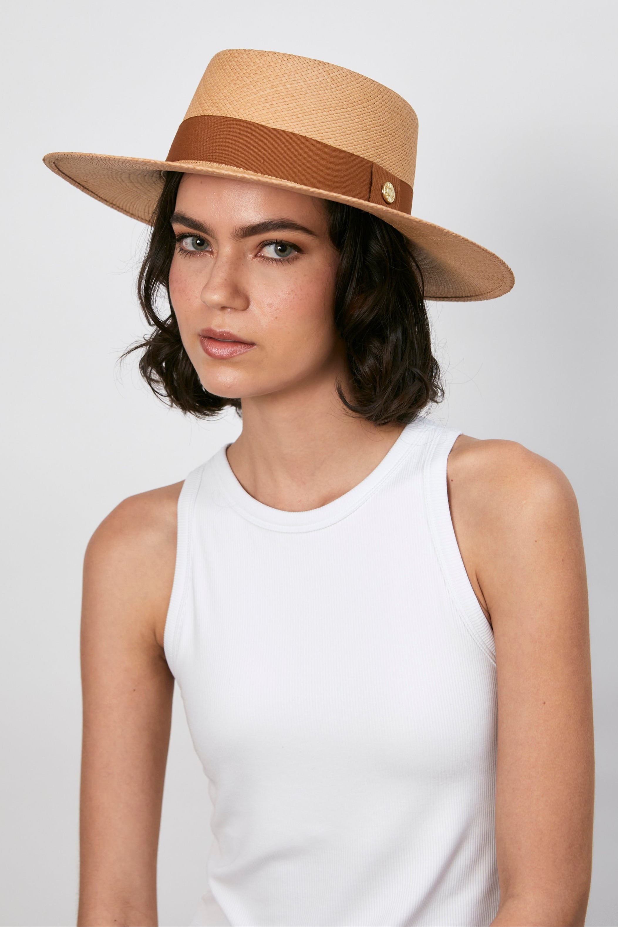 Michela - Boater hat