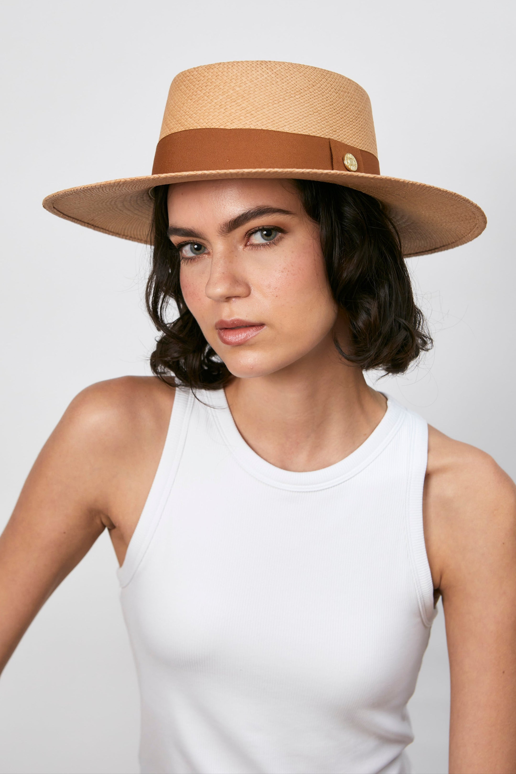 Michela - Boater hat